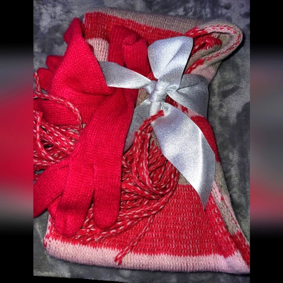 ๐๐งฃ๐งค๐NWT Tri-Colored 2pc. Gloves & Scarf Set๐๐งฃ๐งค๐ - Picture 2 of 2